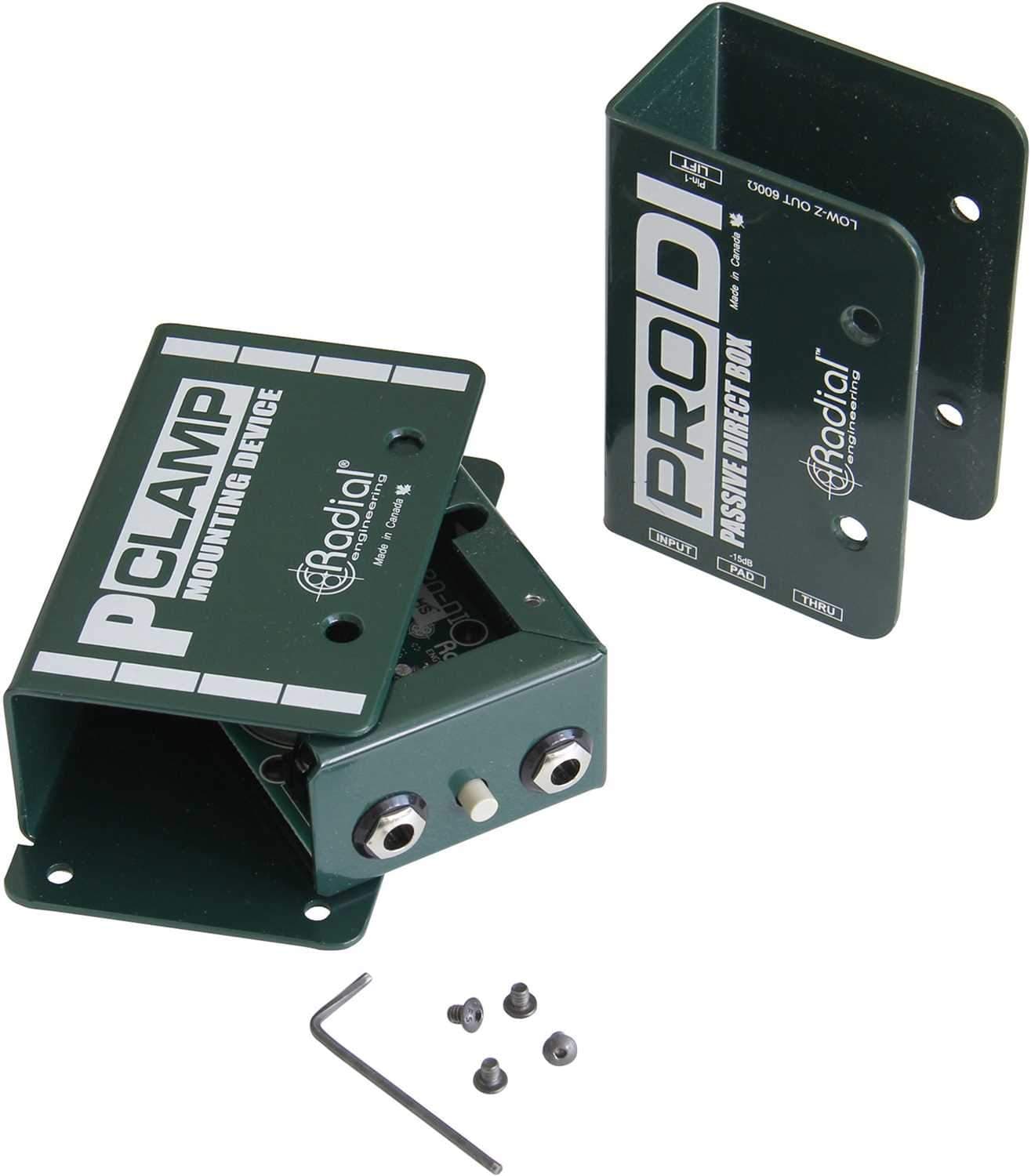 Radial P-CLAMP Flanged Adaptor for Mounting DI Boxes - PSSL ProSound and Stage Lighting