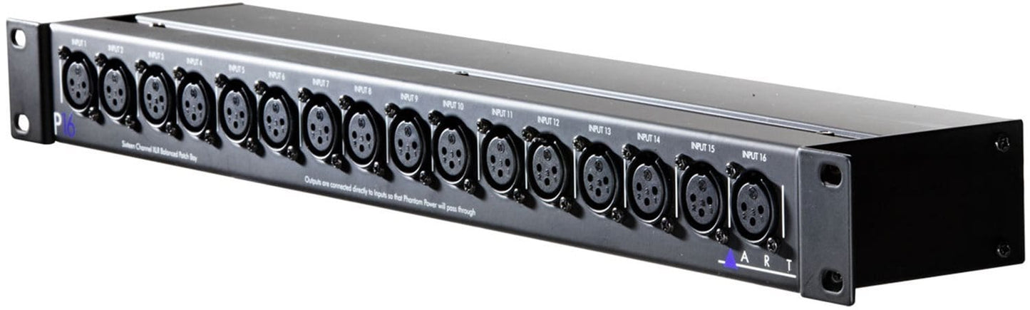 ART P16 16-Channel XLR Balanced Patch Bay - PSSL ProSound and Stage Lighting