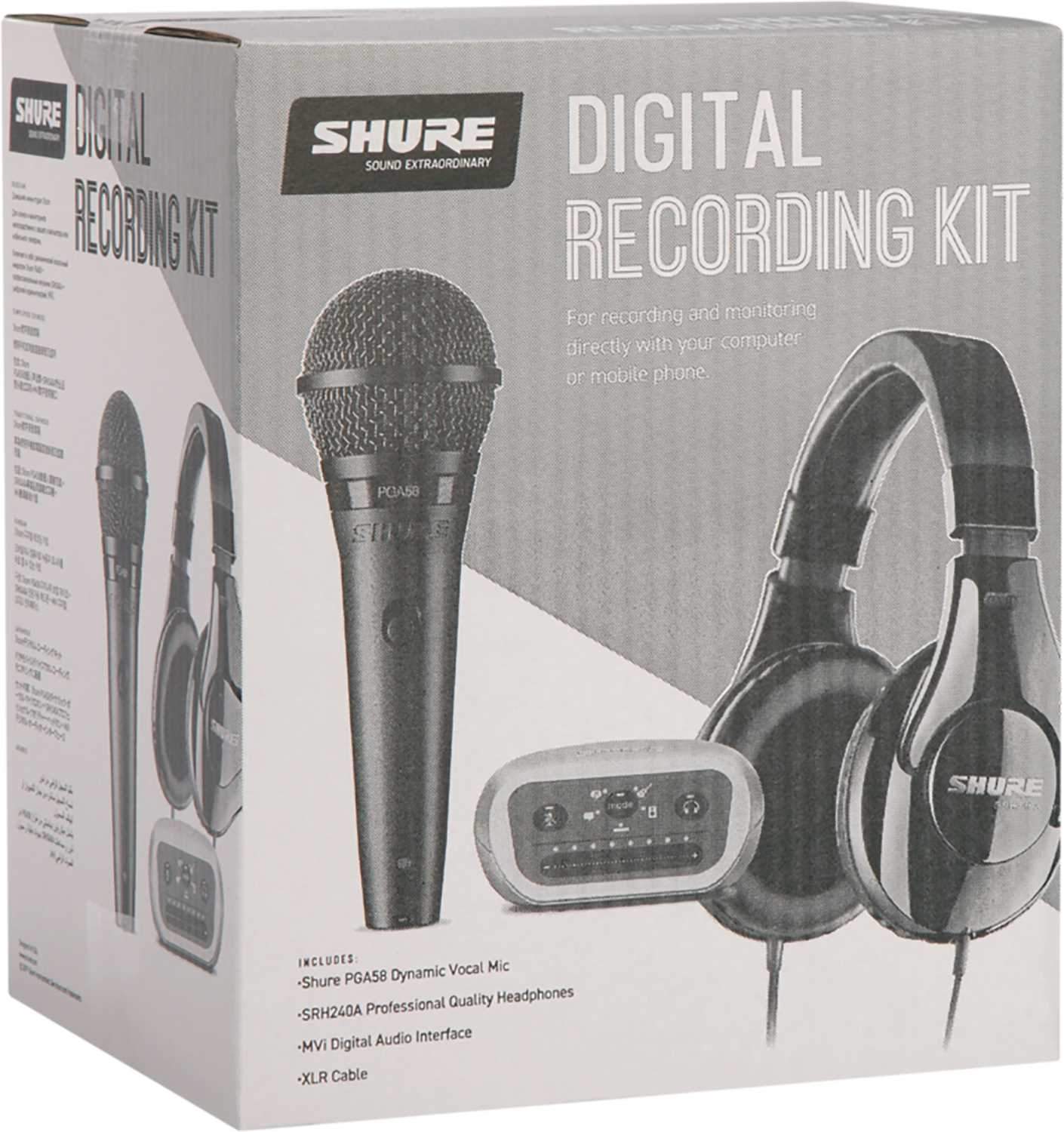 Shure P58-CN-240-MVI Digital Recording Kit - PSSL ProSound and Stage Lighting