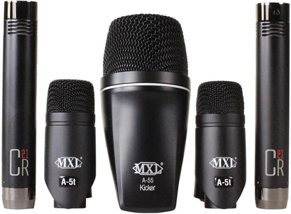 MXL PA-5K Plus 5-Piece Dynamic Drum Microphone Kit - PSSL ProSound and Stage Lighting