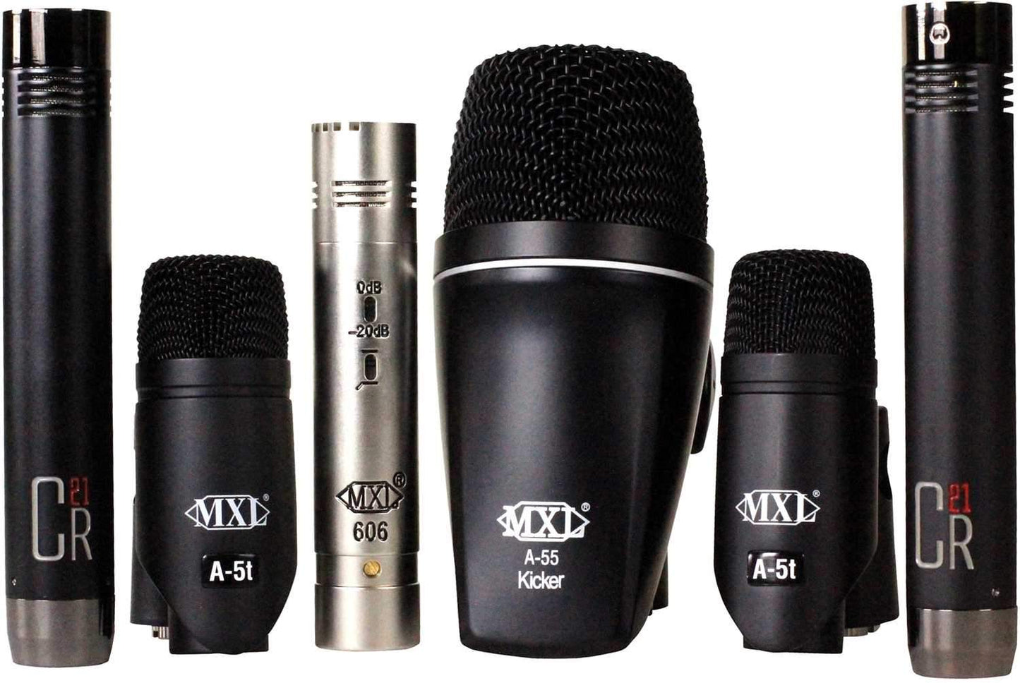 MXL PA-5K Pro 6-Piece Dynamic Drum Microphone Kit - PSSL ProSound and Stage Lighting