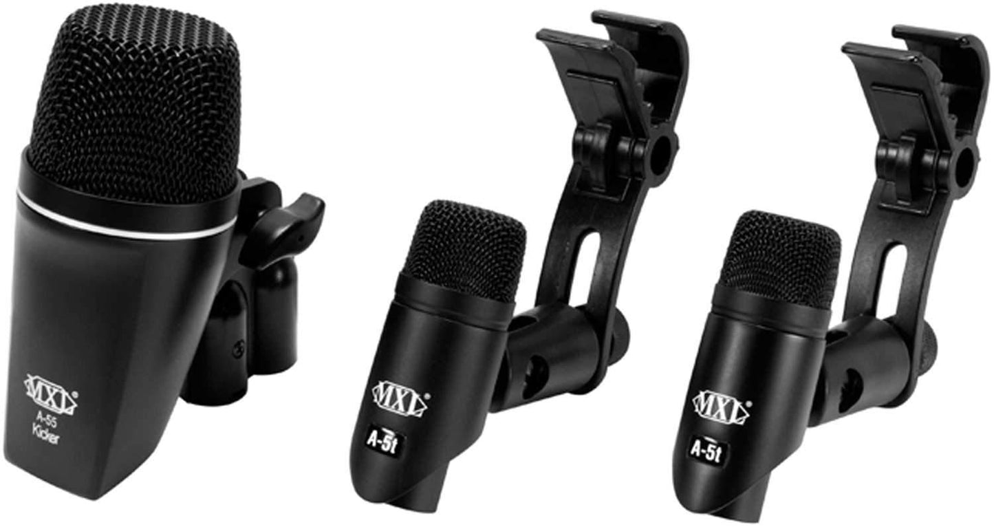 MXL PA-5K 3-Piece Dynamic Drum Microphone Kit - PSSL ProSound and Stage Lighting