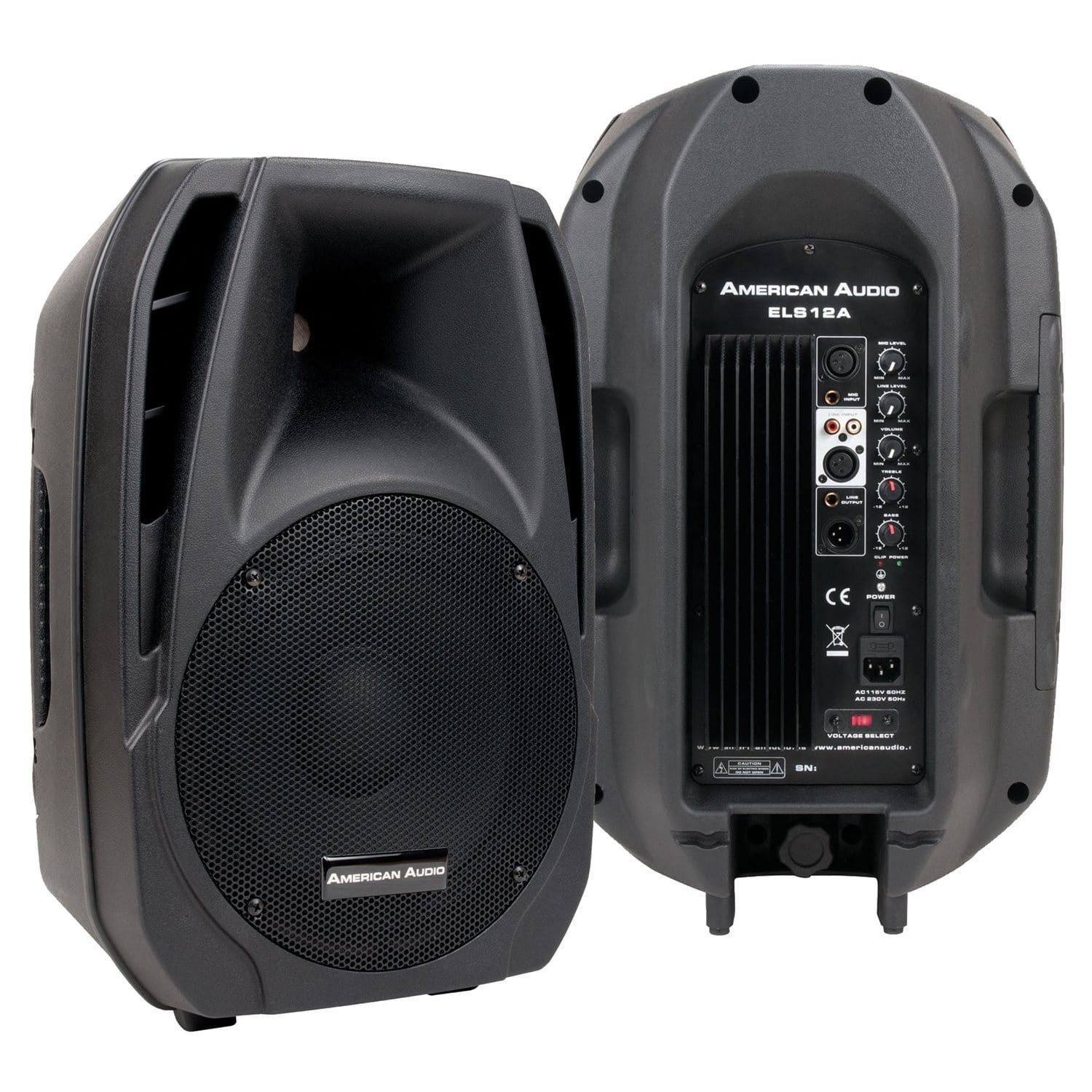 American Audio ELS12A 12" Powered PA Speaker Pai - PSSL ProSound and Stage Lighting