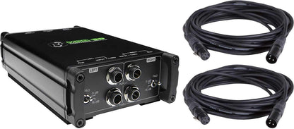 Mackie MDB-2P Direct Box With XLR Cables - PSSL ProSound and Stage Lighting