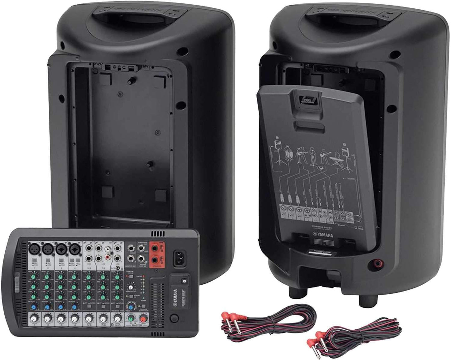 Yamaha Stagepas-600BT 680W Portable PA Speaker System with Stands - PSSL ProSound and Stage Lighting