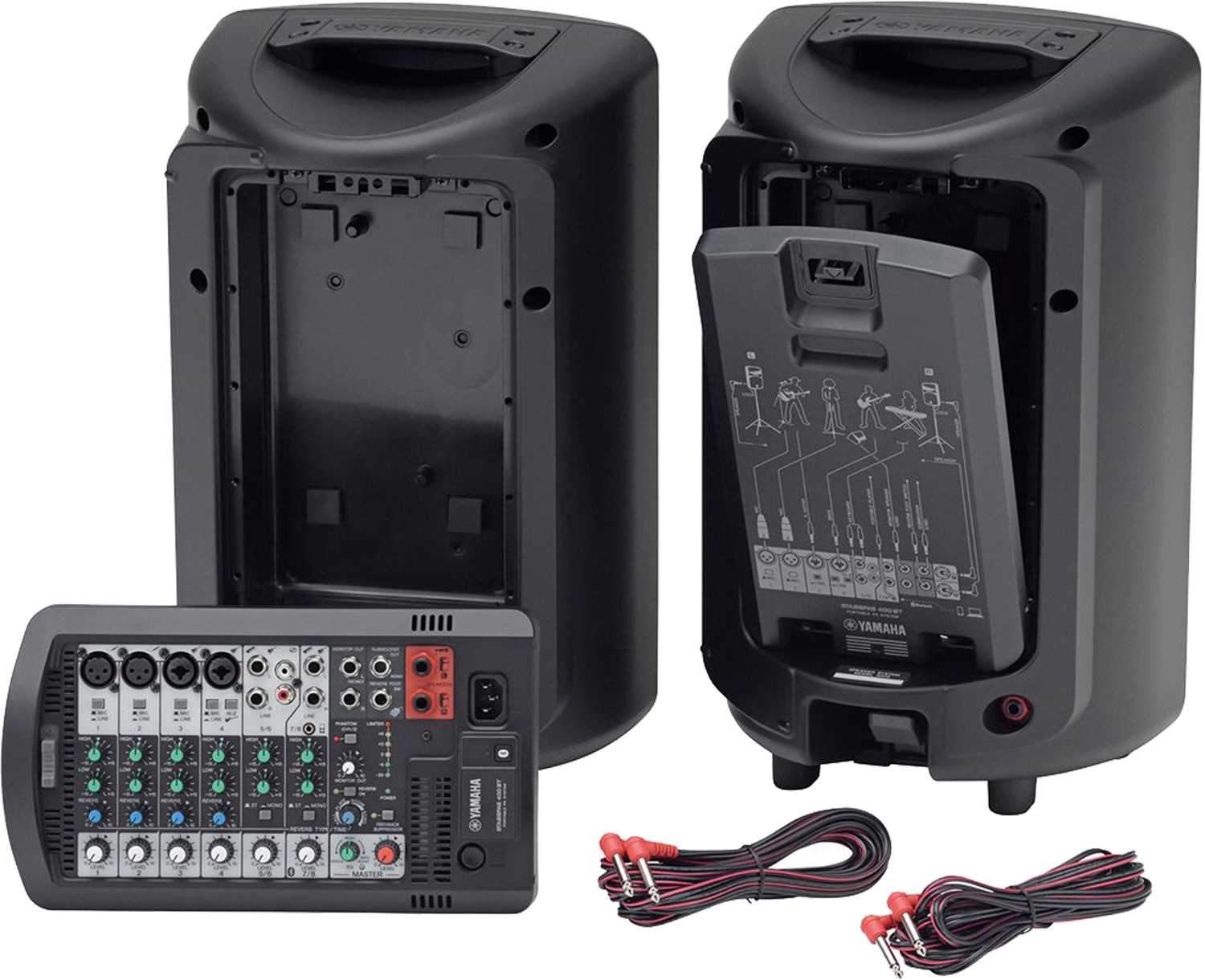 Yamaha Stagepas 400BT 400W Portable PA Speaker System with Stands - PSSL ProSound and Stage Lighting