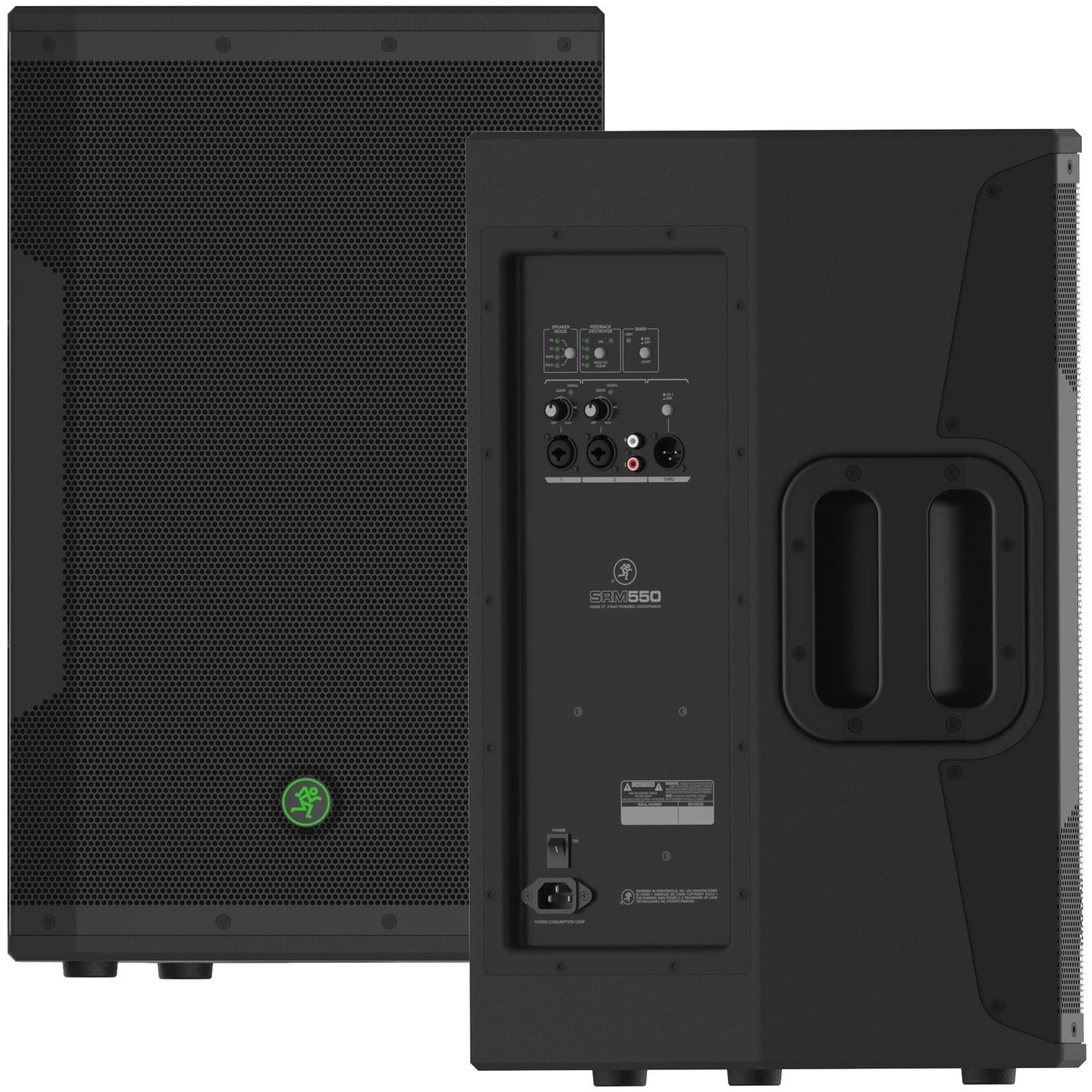 Mackie SRM550 12 in Powered DJ PA Speakers Pair - PSSL ProSound and Stage Lighting