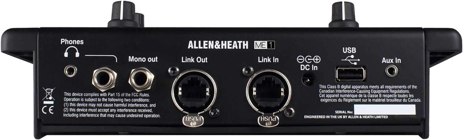 Allen & Heath ME-1 42-Mix Personal Mixer with Bag - PSSL ProSound and Stage Lighting