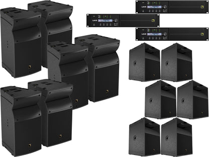 L-Acoustics A15 Wide 2-Way Passive Speaker x6 w/ KS21 Subwoofer x6 & LA4X Amp x2 - PSSL ProSound and Stage Lighting