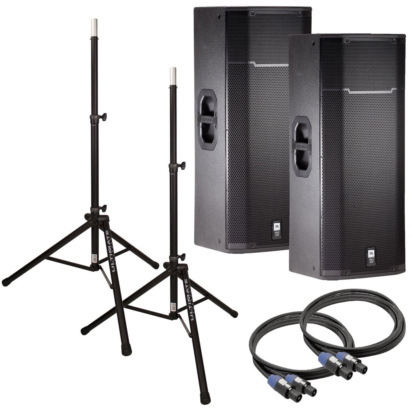 JBL PRX425 Dual 15 in Passive PA Speakers Bundle - PSSL ProSound and Stage Lighting