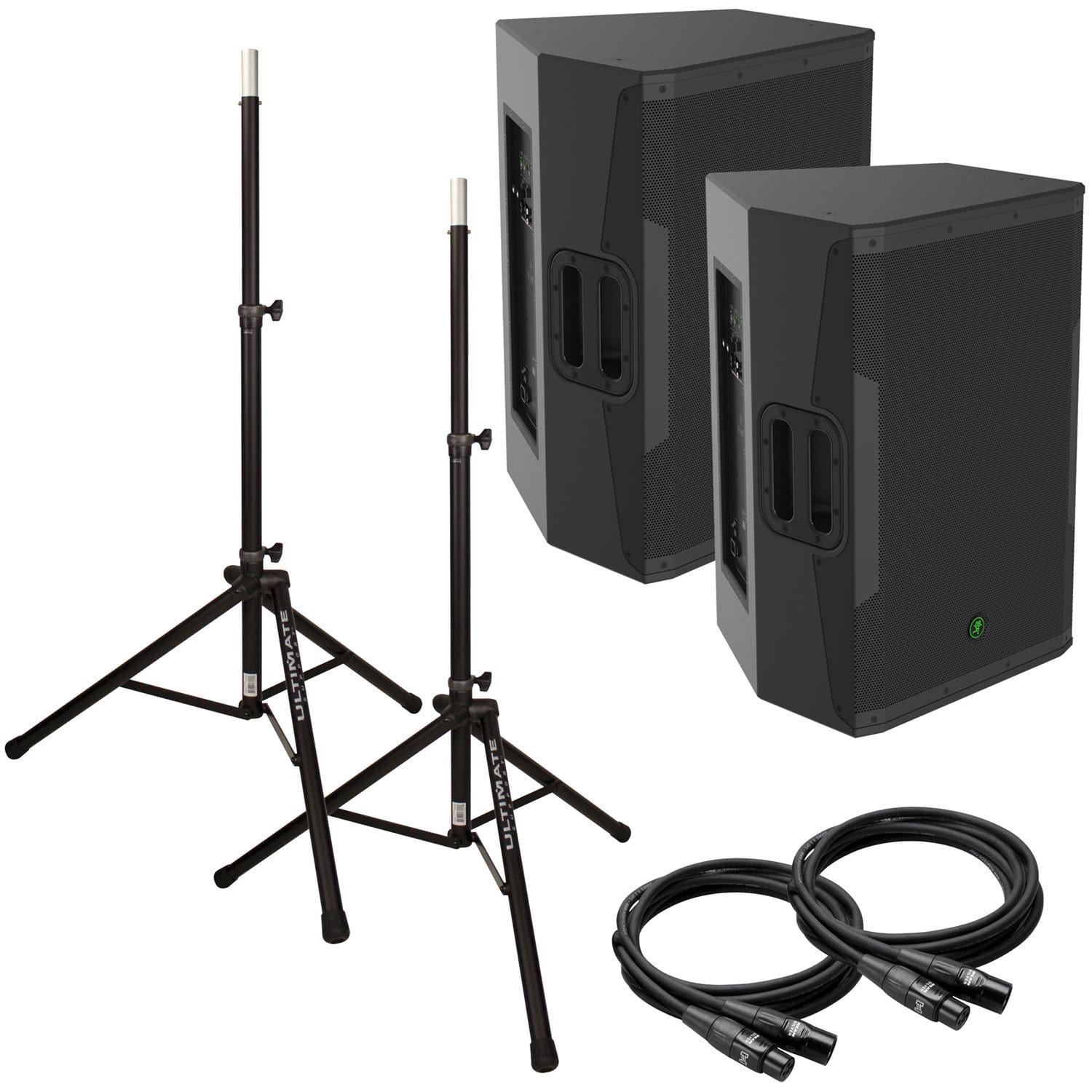 Mackie SRM650 15 in Powered PA Speakers Bundle - PSSL ProSound and Stage Lighting