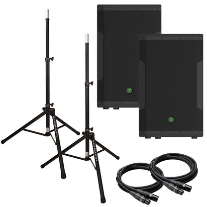 Mackie SRM550 12 in Powered PA Speakers Bundle - PSSL ProSound and Stage Lighting