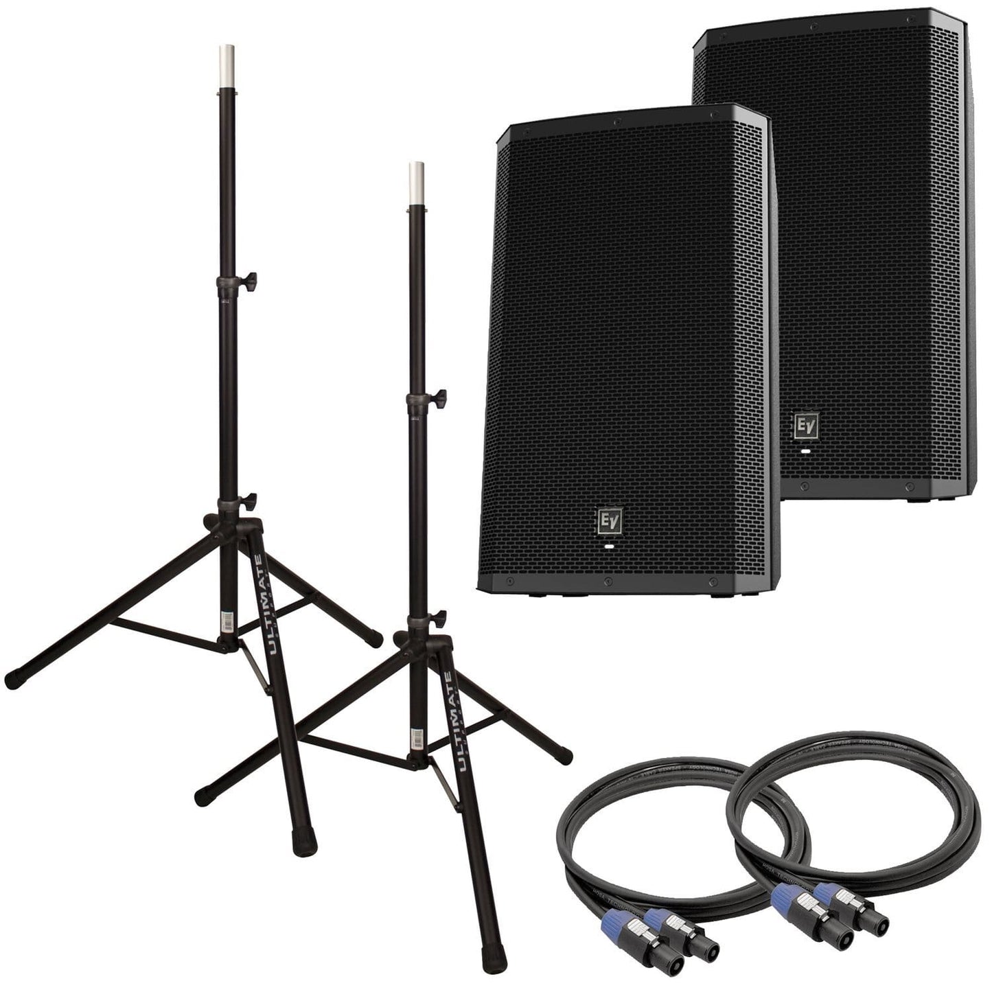 Electro Voice ZLX15 15 in Passive DJ PA Speakers Bundle - PSSL ProSound and Stage Lighting