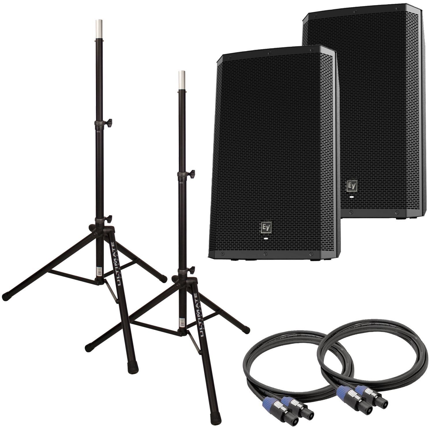 Electro Voice ZLX15 15 in Passive DJ PA Speakers Bundle - PSSL ProSound and Stage Lighting