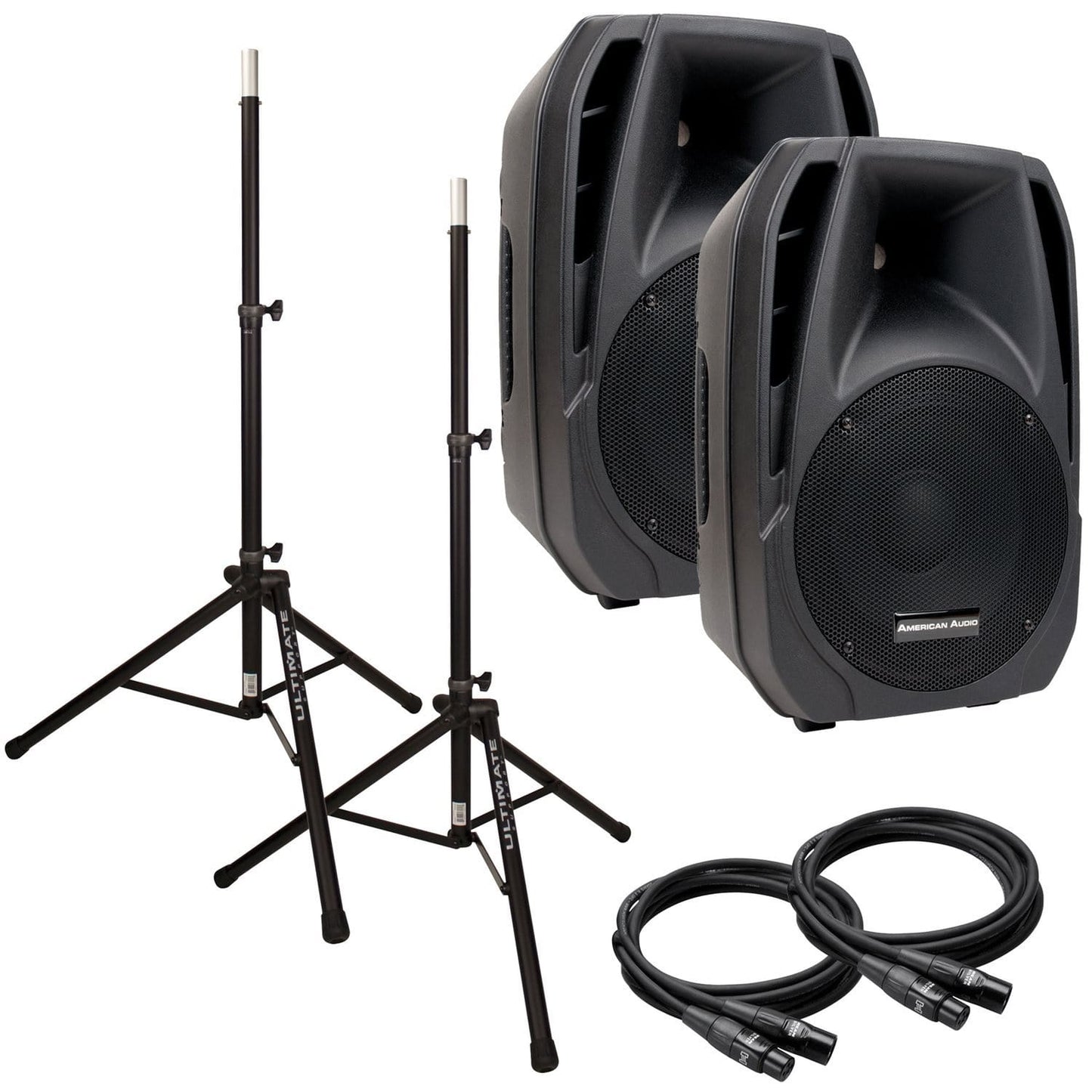 American Audio ELS12A 12 in Powered PA Bundle - PSSL ProSound and Stage Lighting