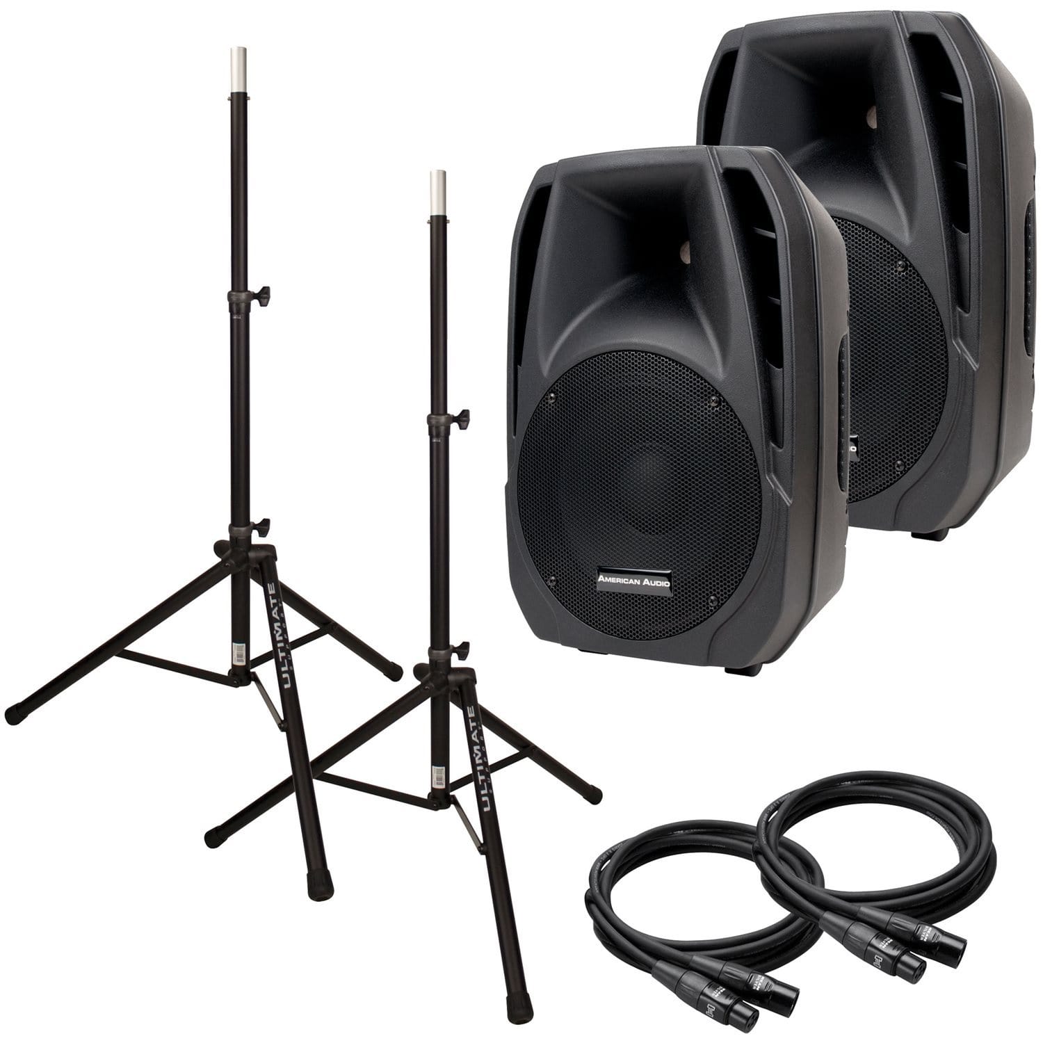 American Audio ELS10A 10 in Powered PA Bundle - PSSL ProSound and Stage Lighting