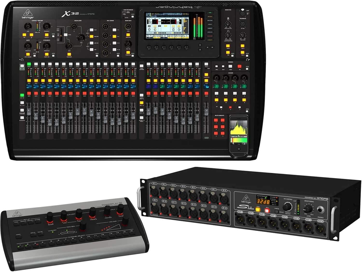 Behringer X32 Console with P16M Mixer & S16 Digital Stage Box - PSSL ProSound and Stage Lighting