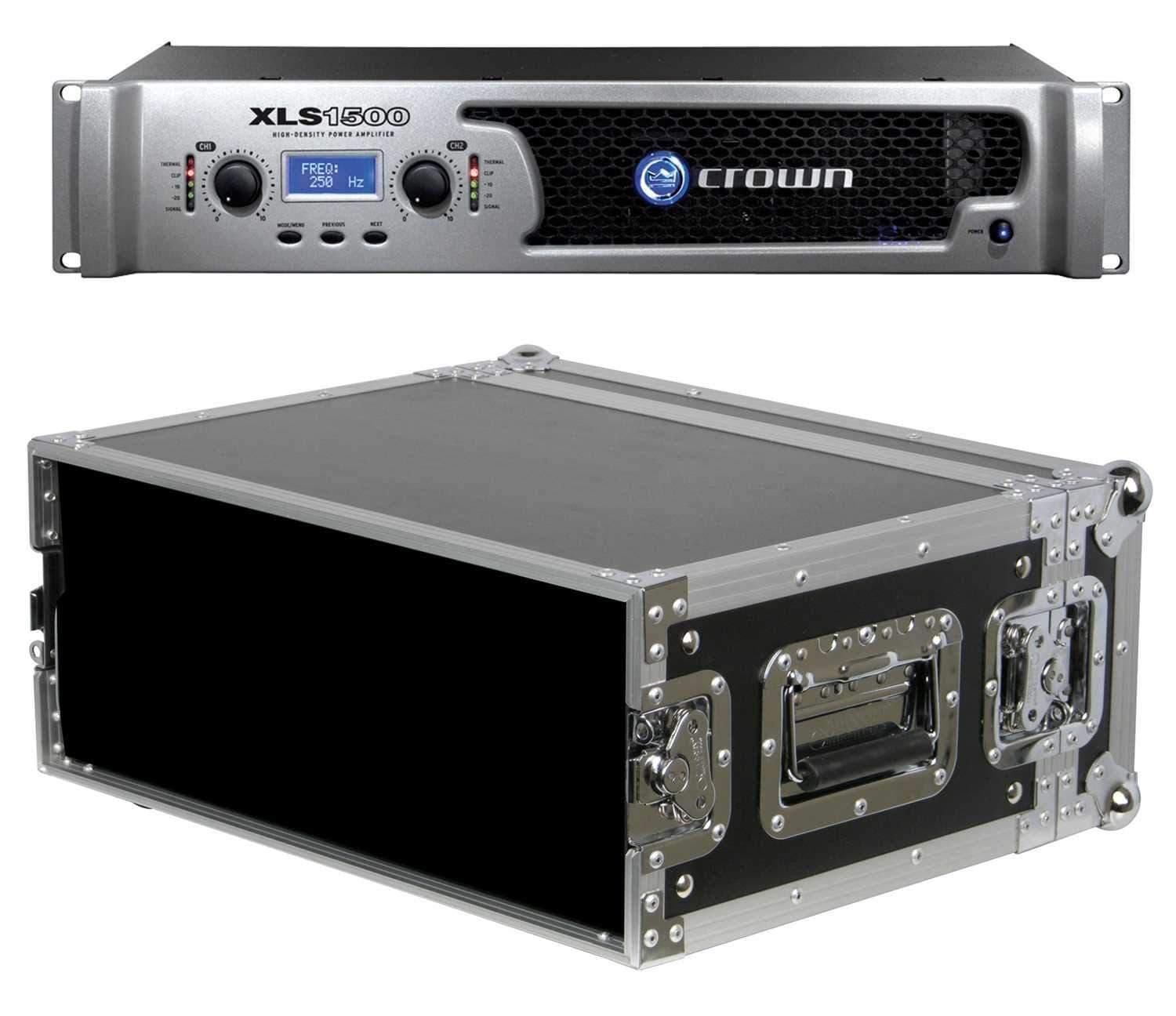 Crown XLS1500 Pro XLS PA Power Amp with Rack Case - PSSL ProSound and Stage Lighting