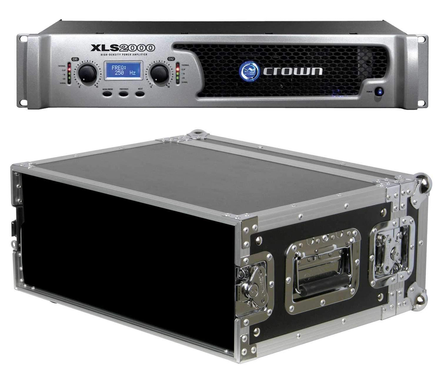 Crown XLS2000 Pro XLS PA Power Amp with Rack Case - PSSL ProSound and Stage Lighting