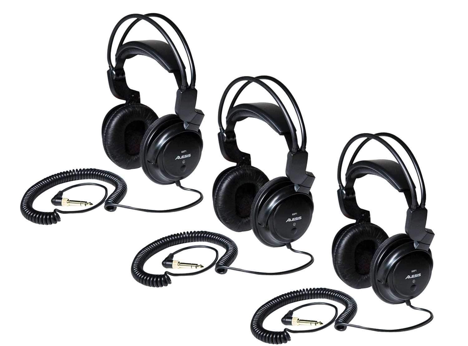 Alesis AHP1 DJ & Studio Monitoring Headphones 3 Pk - PSSL ProSound and Stage Lighting