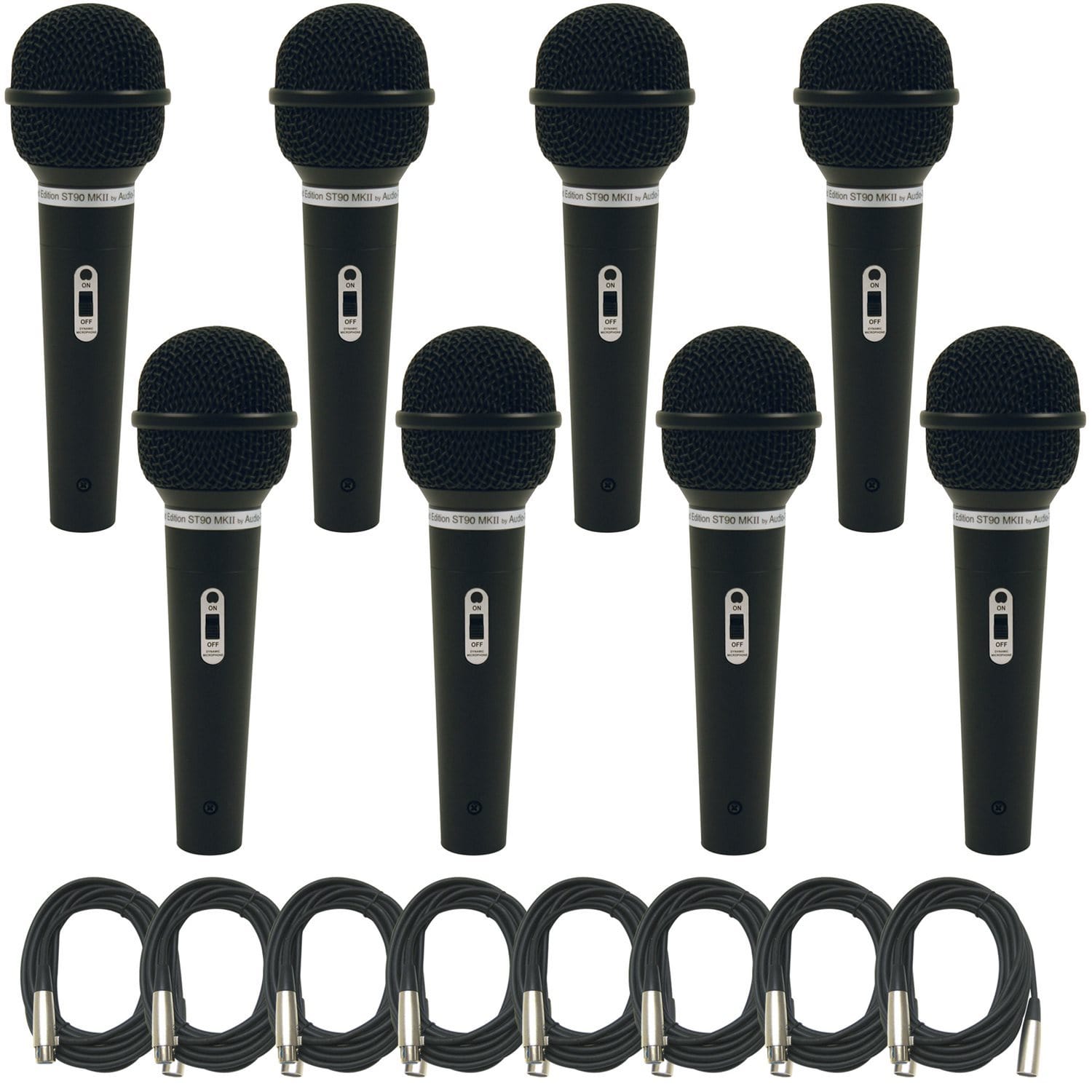 Audio Technica Dynamic Microphone 8 Pack with Cables - PSSL ProSound and Stage Lighting