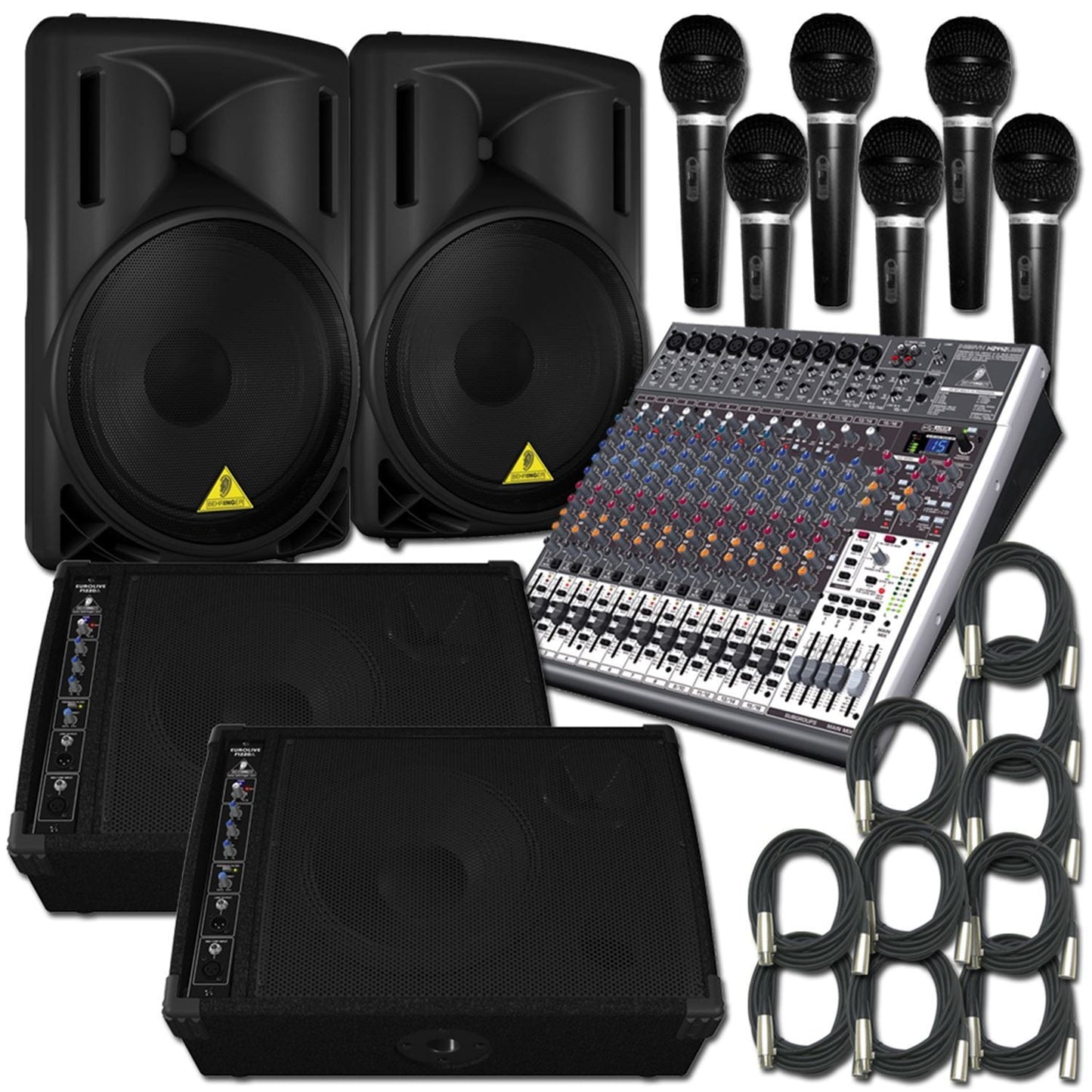 PA System With Powered Speakers & Monitors - PSSL ProSound and Stage Lighting