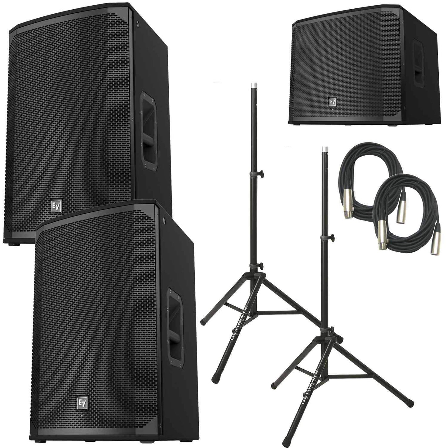 Electro-Voice EKX-15P (2) & EKX-18SP Powered Speaker Bundle - PSSL ProSound and Stage Lighting