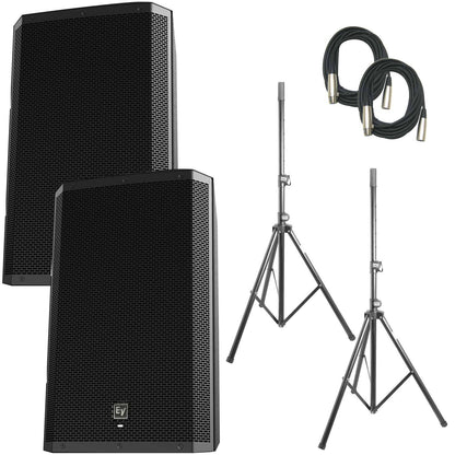 Electro-Voice ZLX15P Speaker Bundle with Stands - PSSL ProSound and Stage Lighting