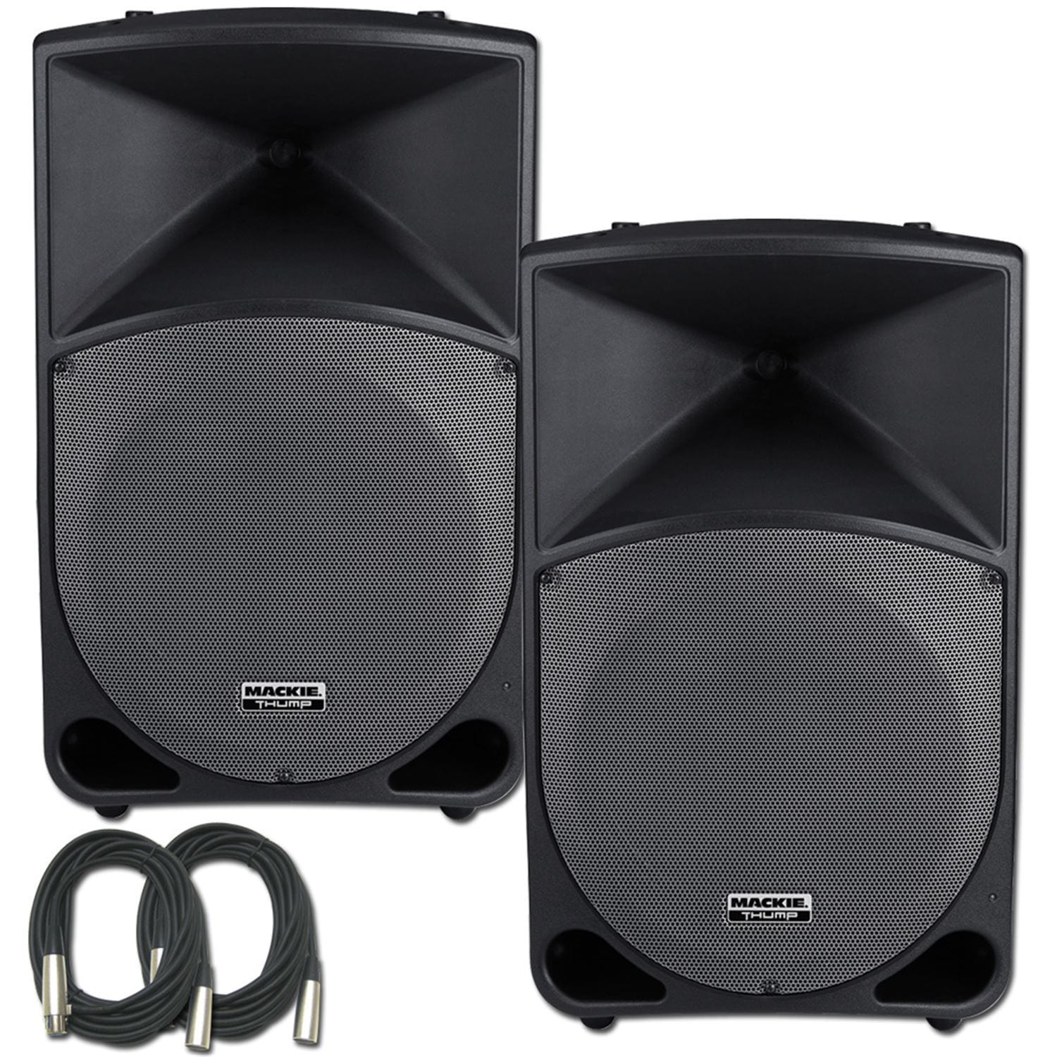 Mackie TH-15A Speaker Bundle with Cables (Pair) - PSSL ProSound and Stage Lighting