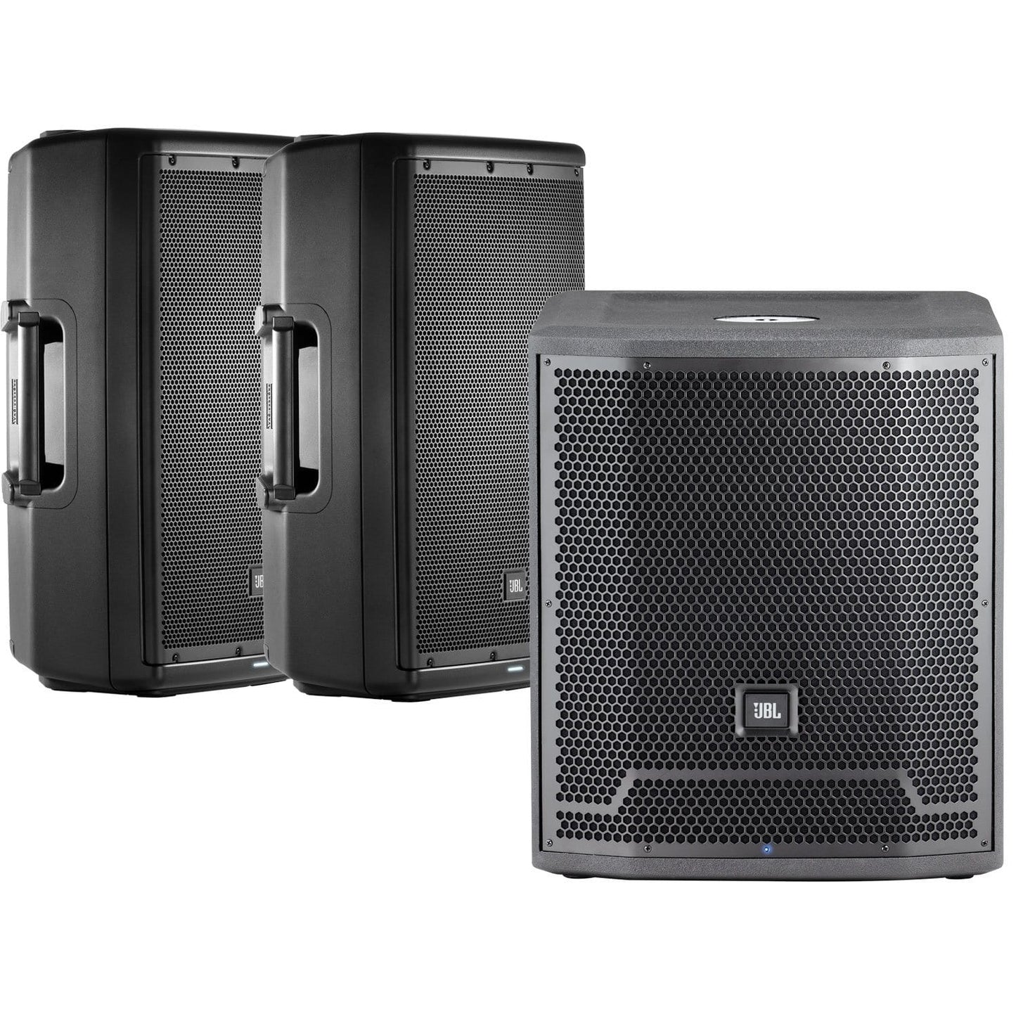 JBL EON612 Powered Speakers & PRX715XLF Powered Subwoofer Bundle - PSSL ProSound and Stage Lighting