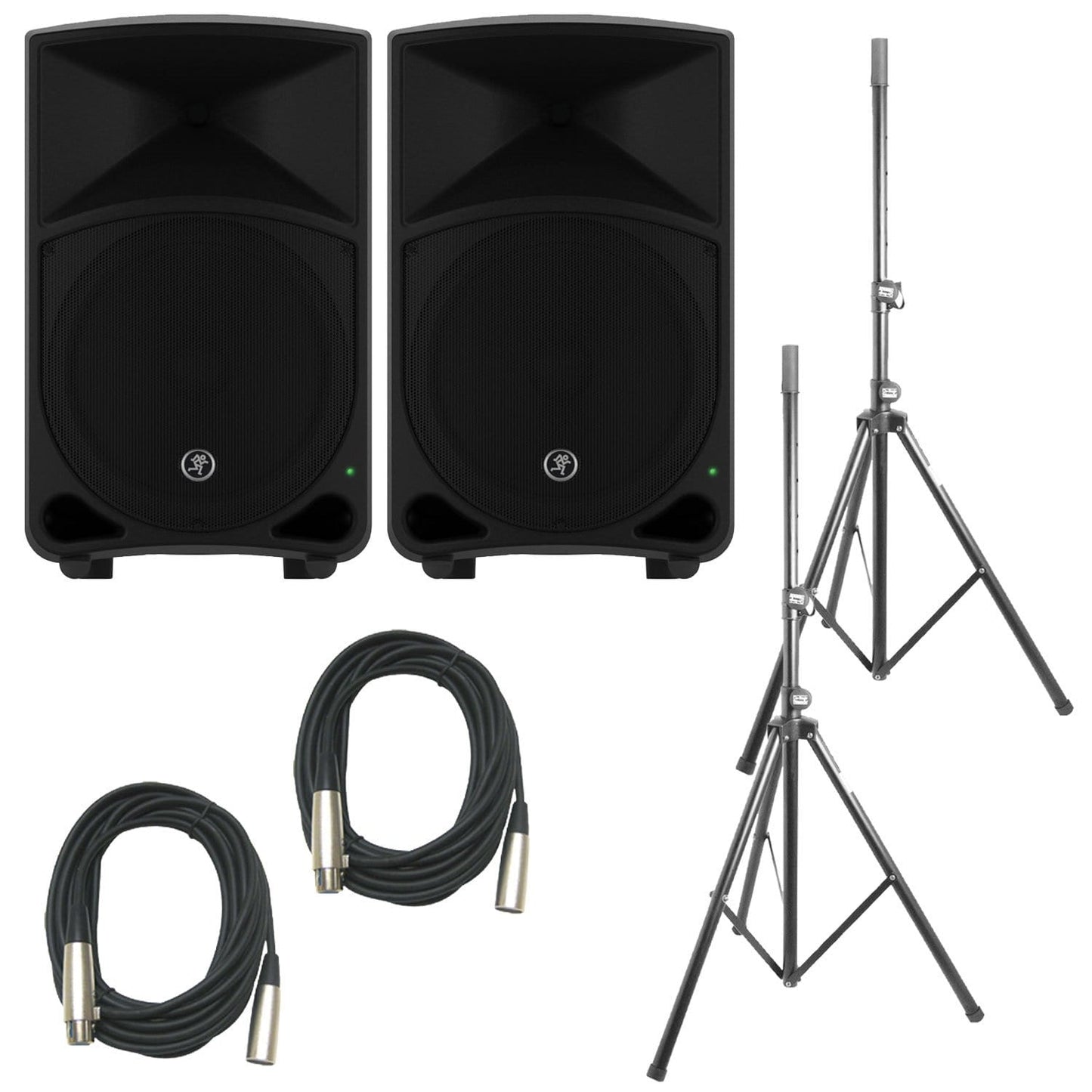 Mackie Thump 12 Powered Speakers (2) with Stands & Cables - PSSL ProSound and Stage Lighting