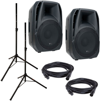 American Audio ELS15A Powered Speaker with Stands - PSSL ProSound and Stage Lighting