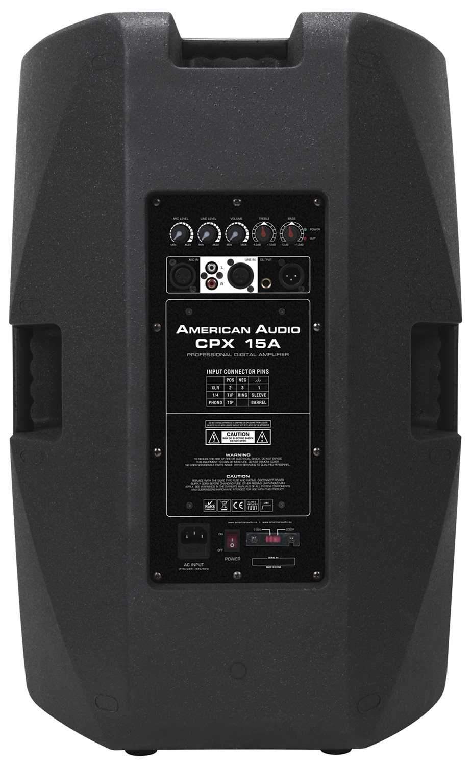 American Audio CPX15A 15" Powered Speakers (2) with Stands & Cables - PSSL ProSound and Stage Lighting