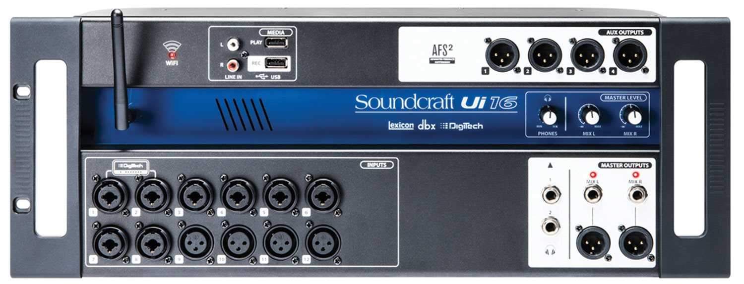 Soundcraft UI16 Digital Mixer with (4) AKG D5 Microphone and Stands - PSSL ProSound and Stage Lighting