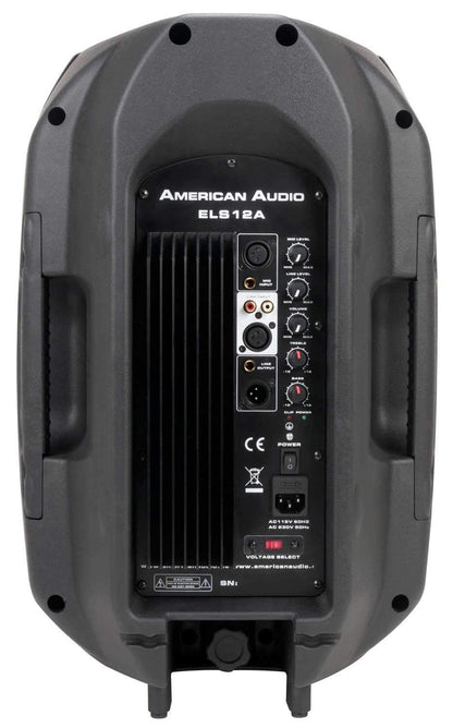 American Audio ELS12A Powered Speakers with Stands & Cables - PSSL ProSound and Stage Lighting