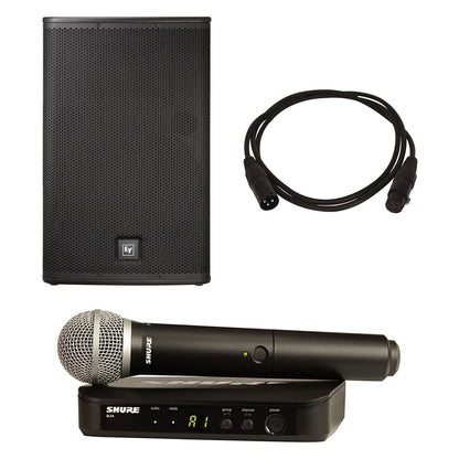 Electro-Voice ELX112P Speaker with Shure BLX24-PG58 - PSSL ProSound and Stage Lighting