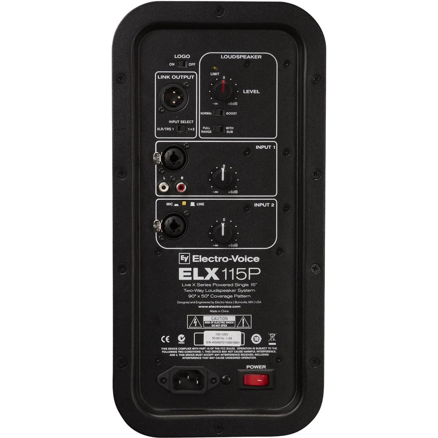 Electro-Voice ELX115P Speaker with Shure BLX24-PG58 - PSSL ProSound and Stage Lighting