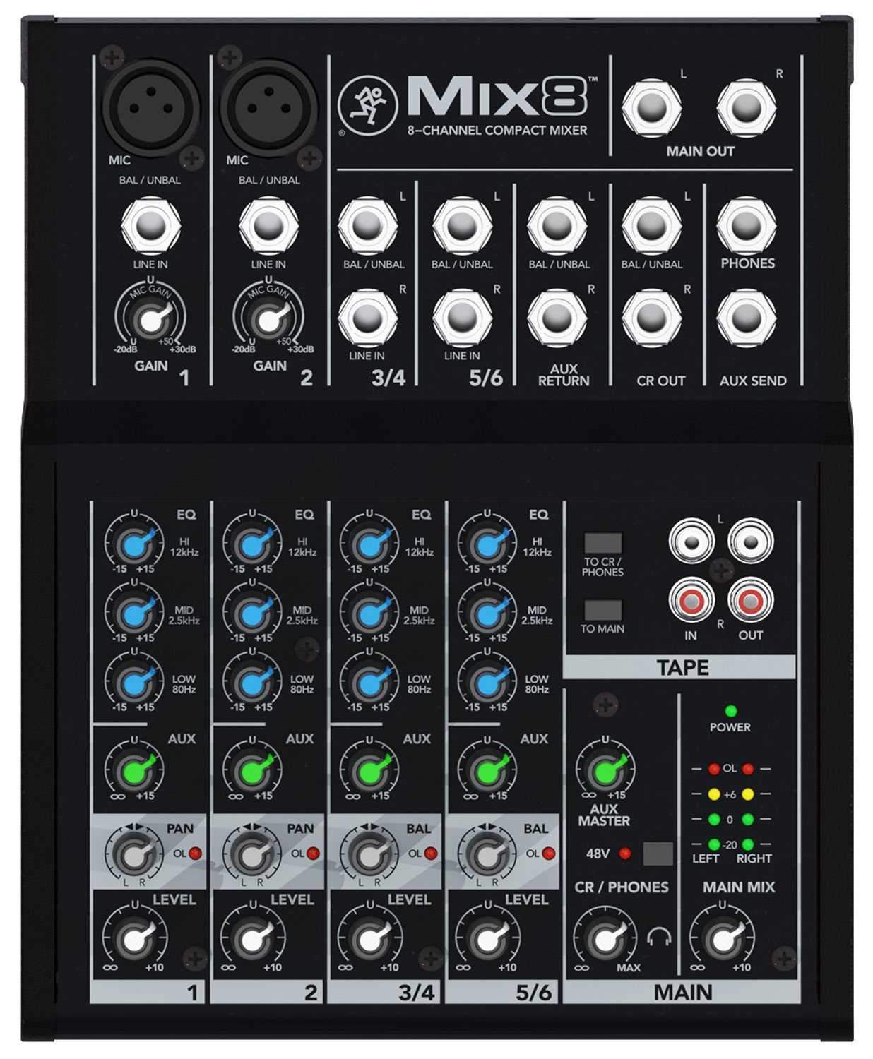 Mackie Thump12 Speaker & Mix8 Mixer with Shure BLX24-PG58 - PSSL ProSound and Stage Lighting