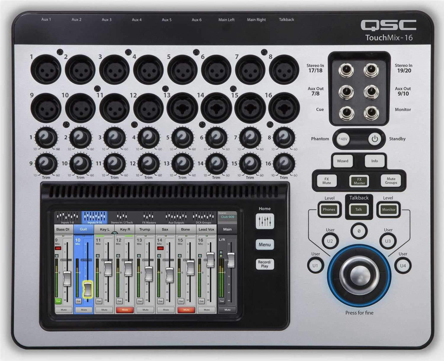 QSC K8.2 Speaker & TouchMix-16 Mixer with Shure BLX24-PG58 - PSSL ProSound and Stage Lighting