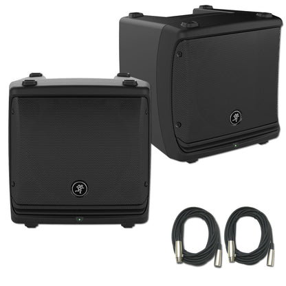 Mackie Pair of DLM8 8" Powered Speaker Bundle - PSSL ProSound and Stage Lighting