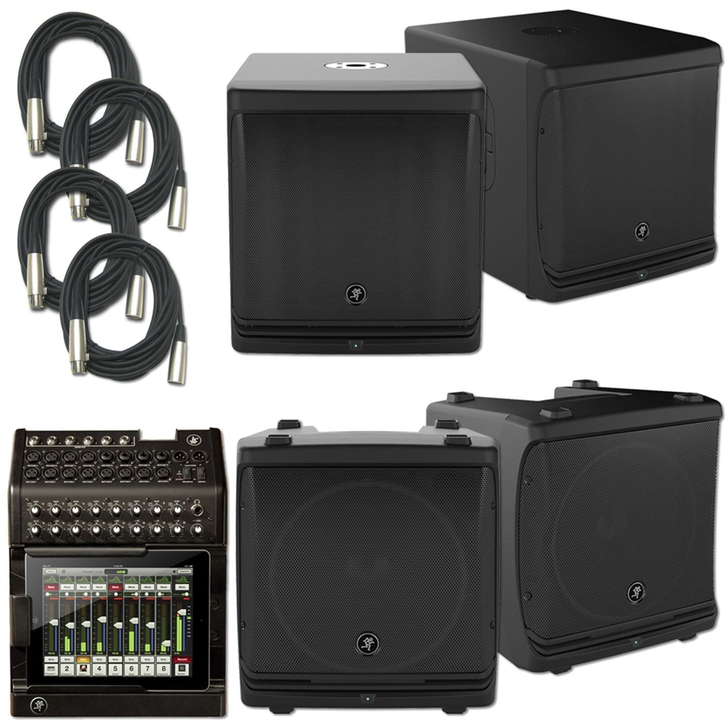 Mackie DLM12 DLM12S & DL1608 Complete PA Package - PSSL ProSound and Stage Lighting