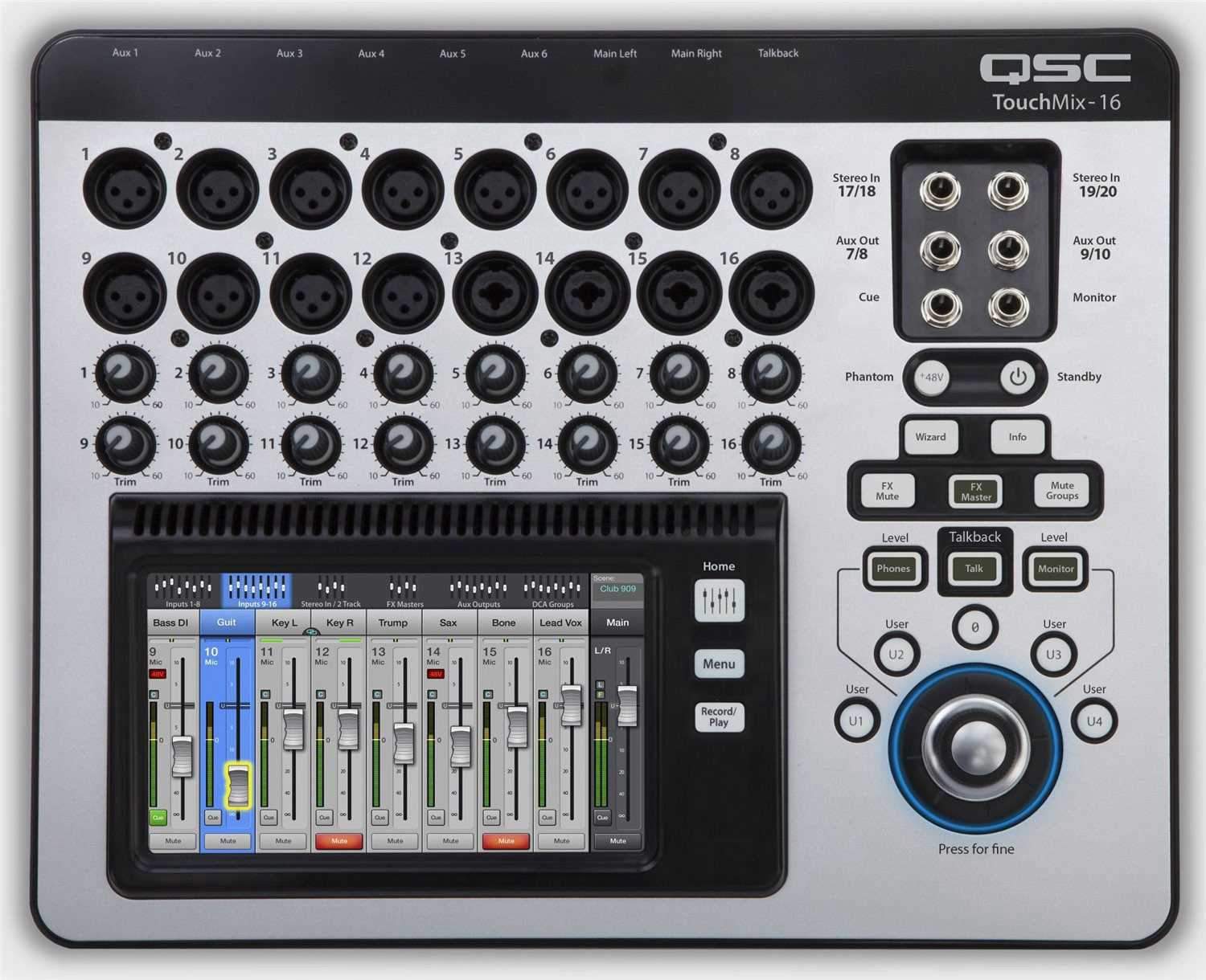 QSC KW152 Speakers (2) & TouchMix-16 Mixer with Shure BLX24-PG58 - PSSL ProSound and Stage Lighting