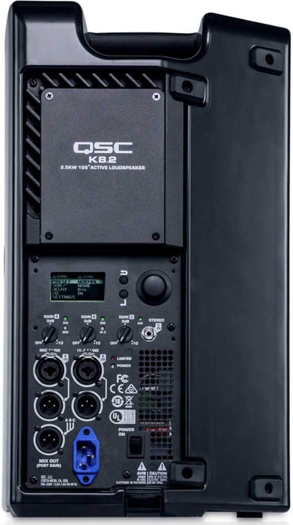 QSC K8.2 8-Inch 2000W Powered Speakers (2) & Totes - PSSL ProSound and Stage Lighting