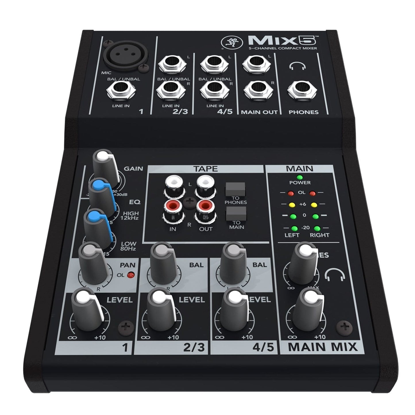 Mackie Mix5 5-Channel Compact Mixer with Gator Bag - PSSL ProSound and Stage Lighting