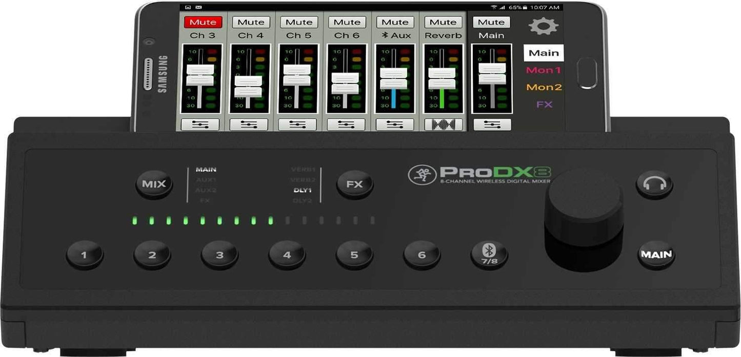 Mackie ProDX8 8-Channel Wireless Digital Mixer with Gator Bag - PSSL ProSound and Stage Lighting