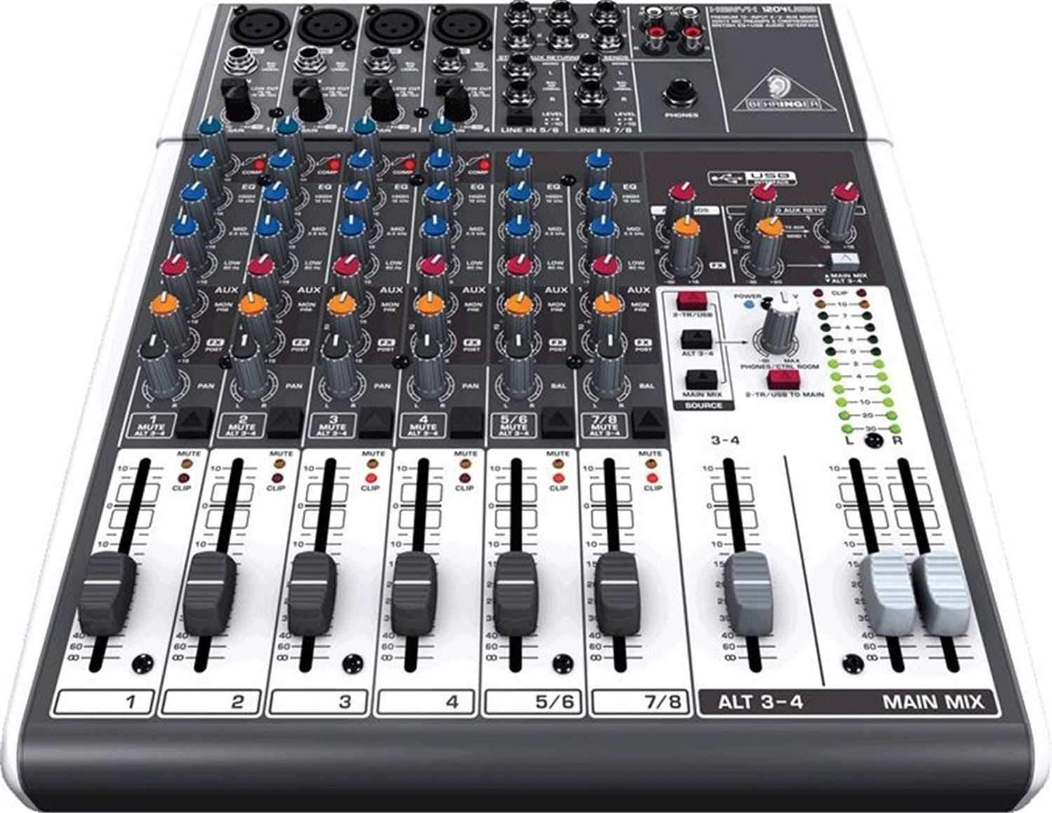 Behringer Xenyx 1204USB 8-Channel Mixer with Gator Bag - PSSL ProSound and Stage Lighting