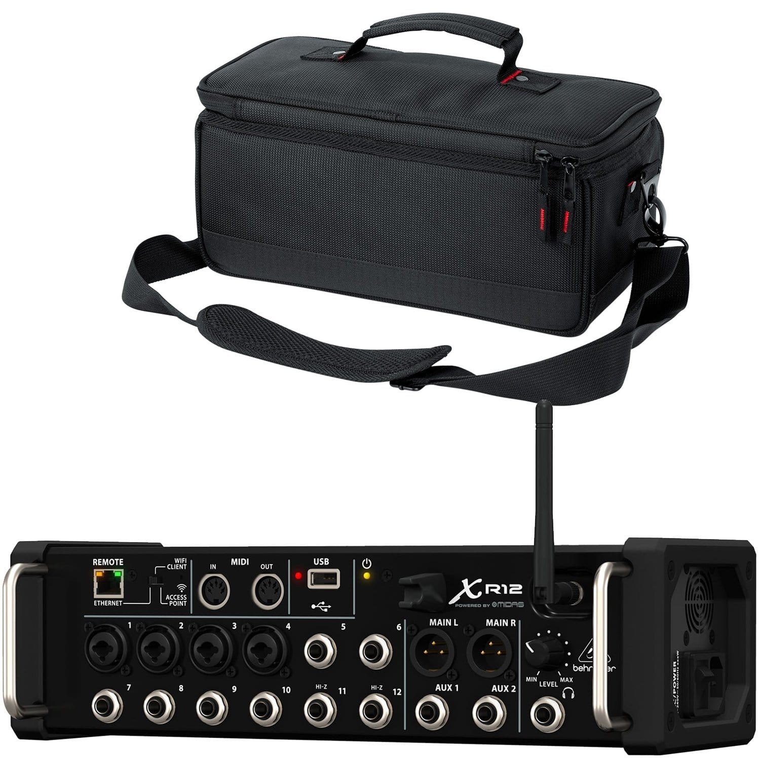 Behringer X Air XR12 12-Input Digital Mixer with Gator Bag - PSSL ProSound and Stage Lighting