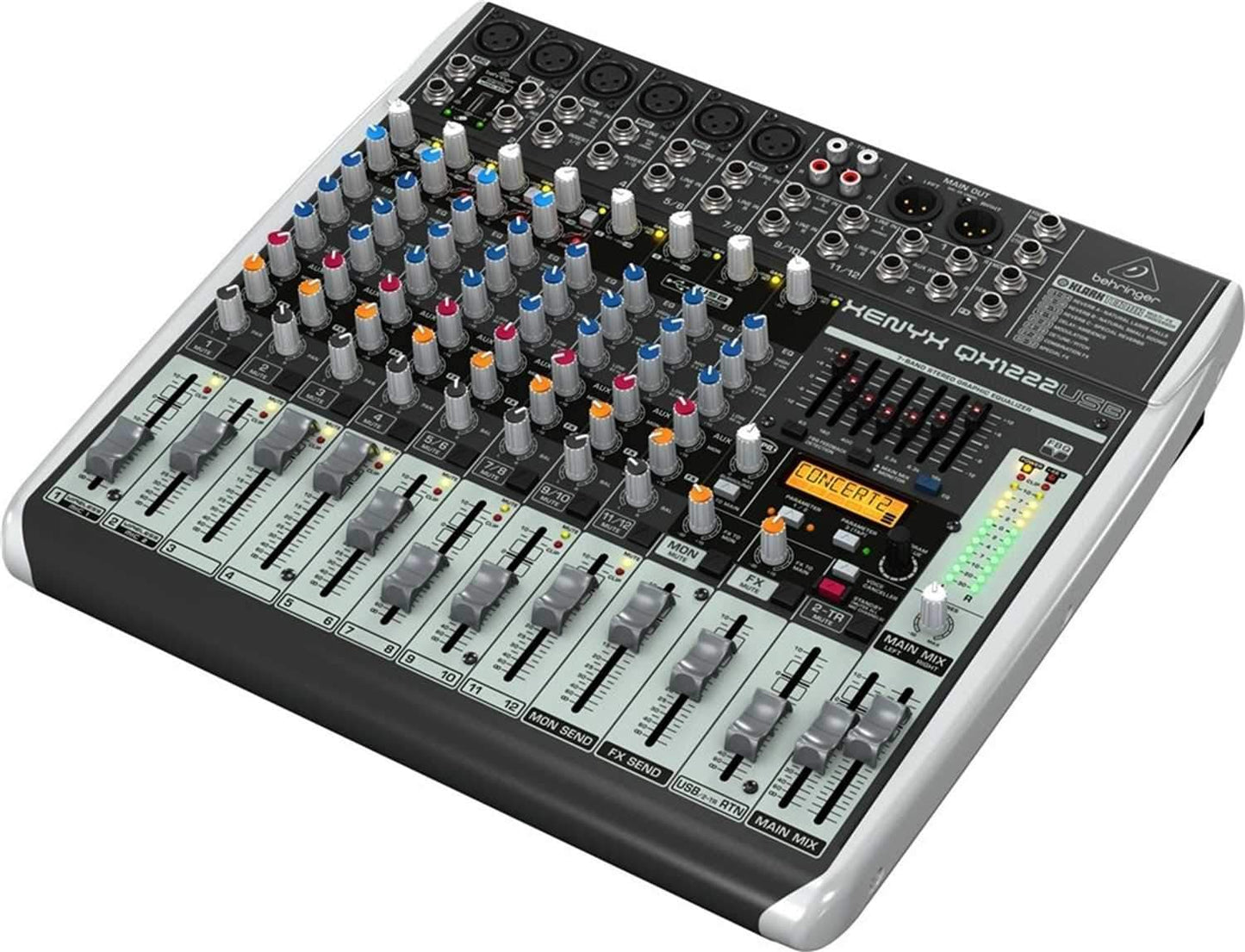 Behringer Xenyx QX1222USB 16-Input Audio Mixer with Gator Case - PSSL ProSound and Stage Lighting