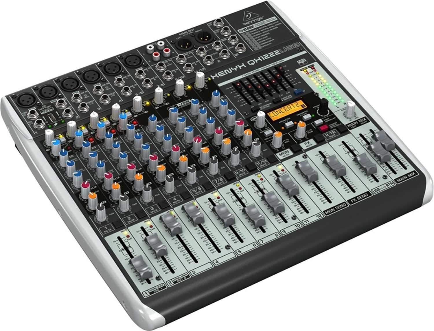 Behringer Xenyx QX1222USB 16-Input Audio Mixer with Gator Case - PSSL ProSound and Stage Lighting