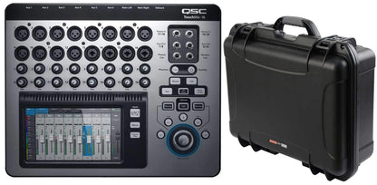 QSC TouchMix-16 20-Channel Digital Mixer with Gator Waterproof Case - PSSL ProSound and Stage Lighting